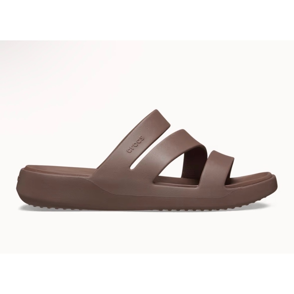 Crocs Getaway Strappy Espresso Brown Sandals Womens Size 8 209587-0LF NEW